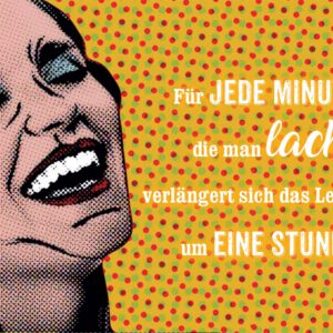 Postkarte Lachen